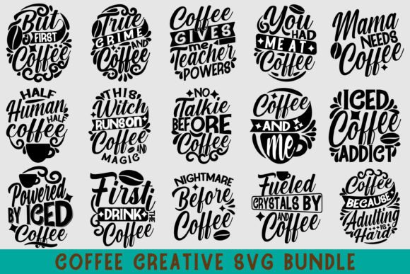 Download Coffee Creative SVG Bundle - Creative svg bundle Collection