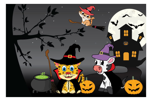 Download Cute Animal with Halloween Costumes - Halloween costumes Collection